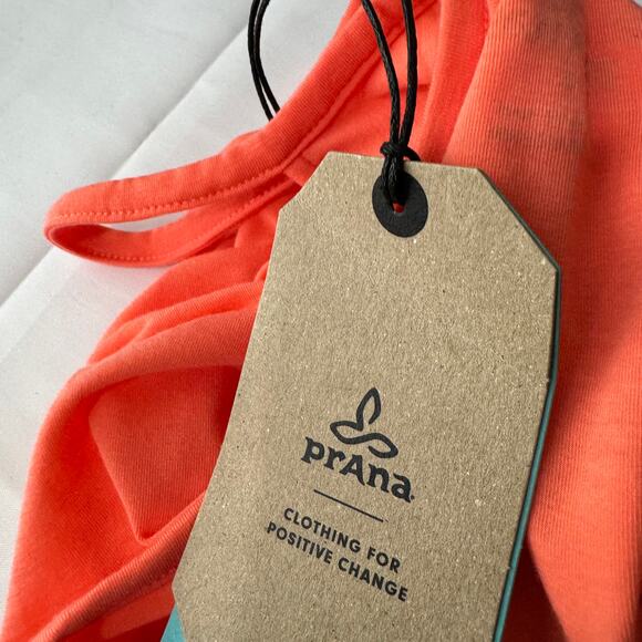 Prana Equator Tank Top Size S in Hyper Coral NWT - Picture 10 of 11